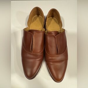 Nisolo Cognac Leather d’Orsay Loafers - EUC size 8.5